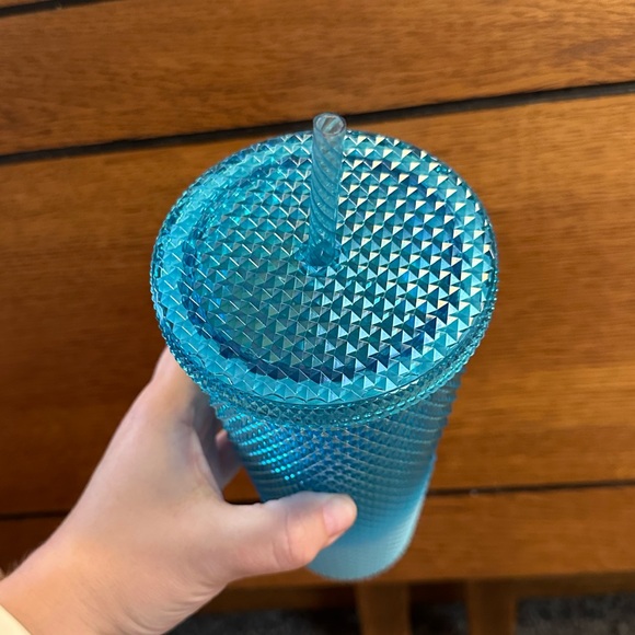 Starbucks Gradient Blue Bling Ombre Studded Tumbler 2023 Venti Cup 24oz - Picture 3 of 7